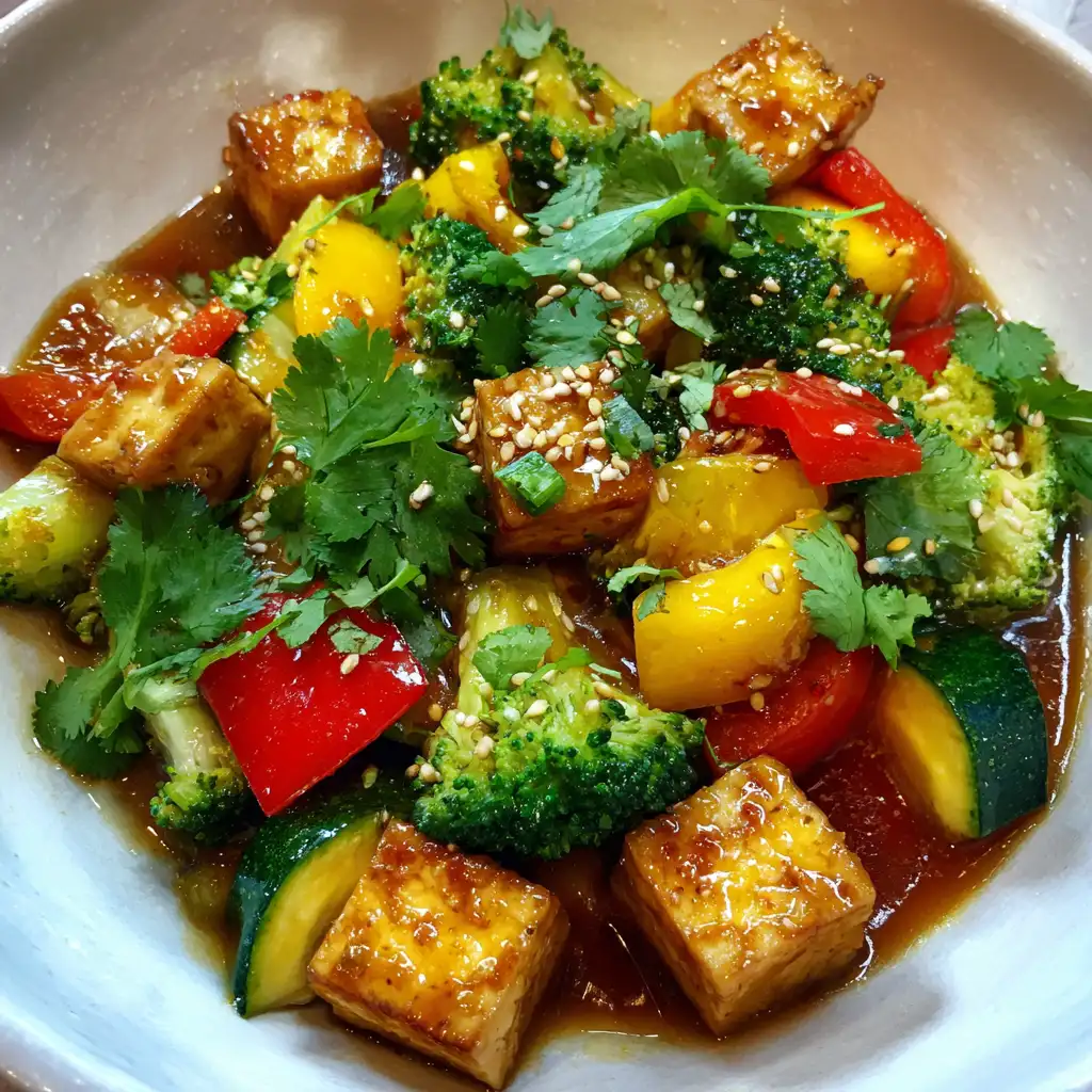 15-Minute Tofu Veggie Stir-Fry Quick, Healthy Delight!