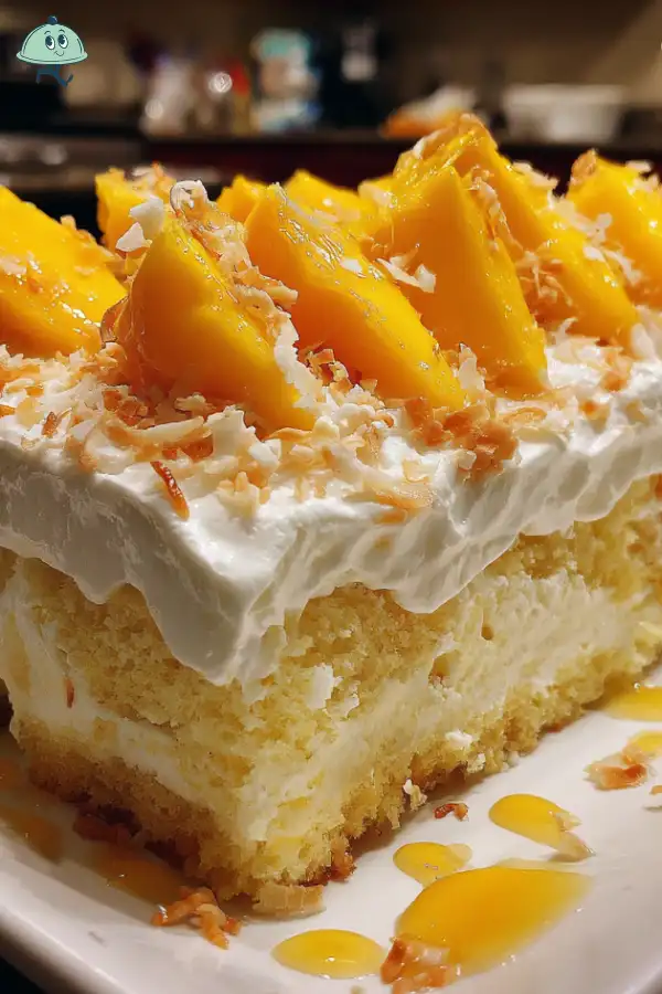 Mango Coconut Tres Leches Cake Recipe A Tropical Delight!