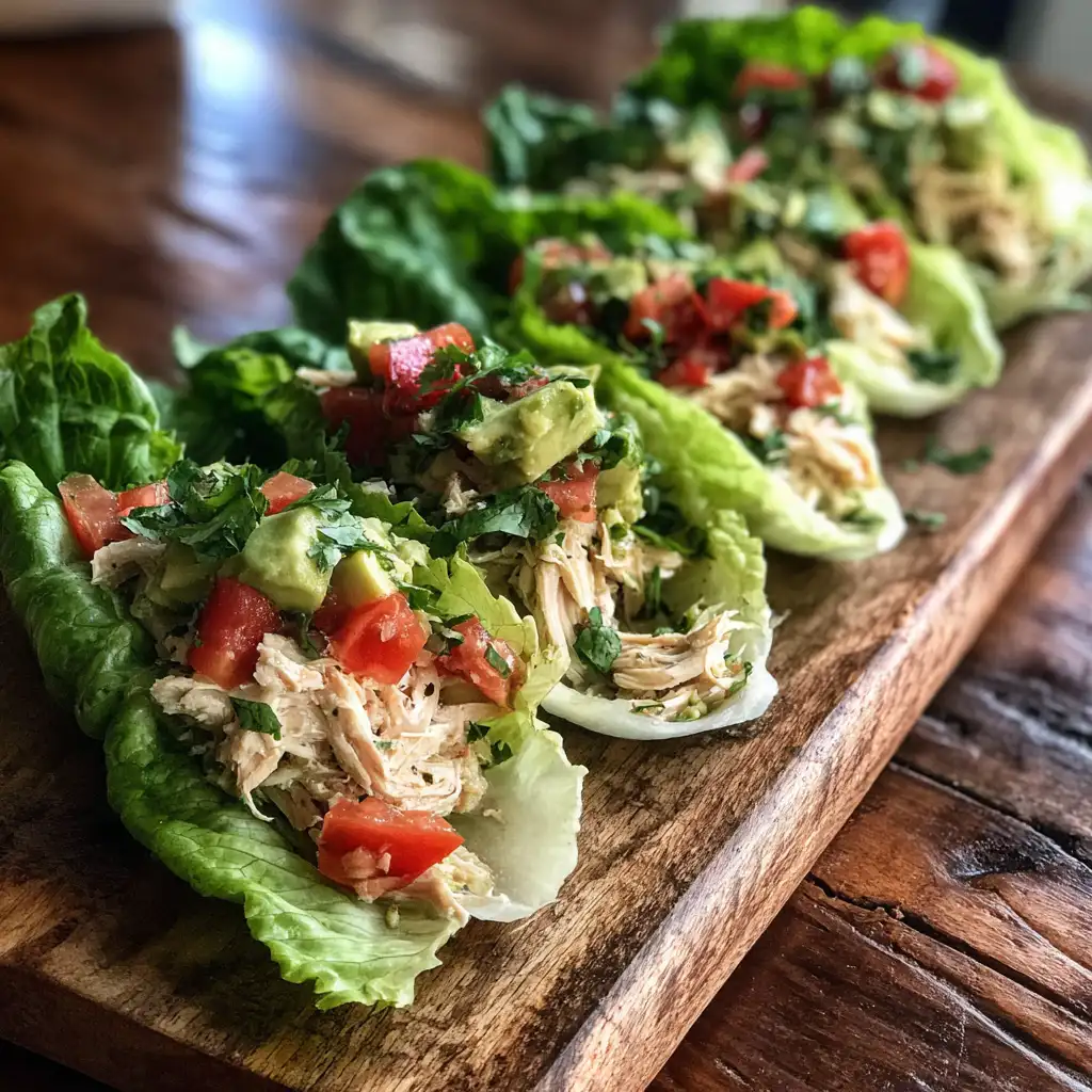 Avocado Chicken Lettuce Wraps are a must-try delight!