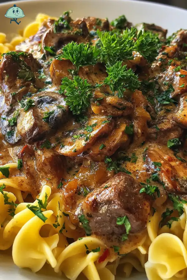 Beef Stroganoff with Creamy Mushroom Sauce is irresistible!
