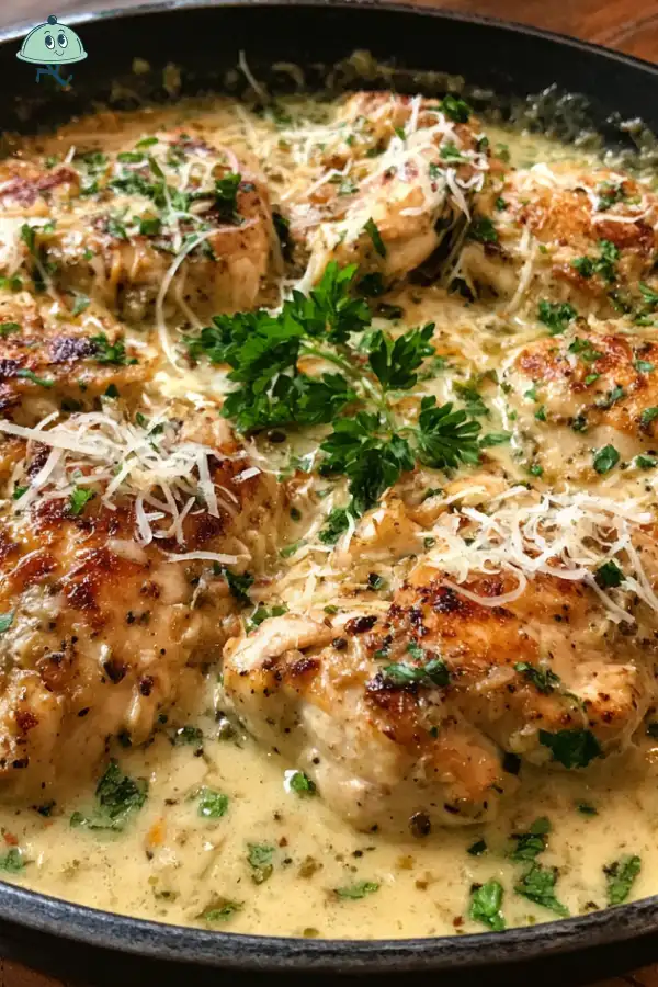 Creamy Garlic Parmesan Chicken Skillet is a must-try dish!