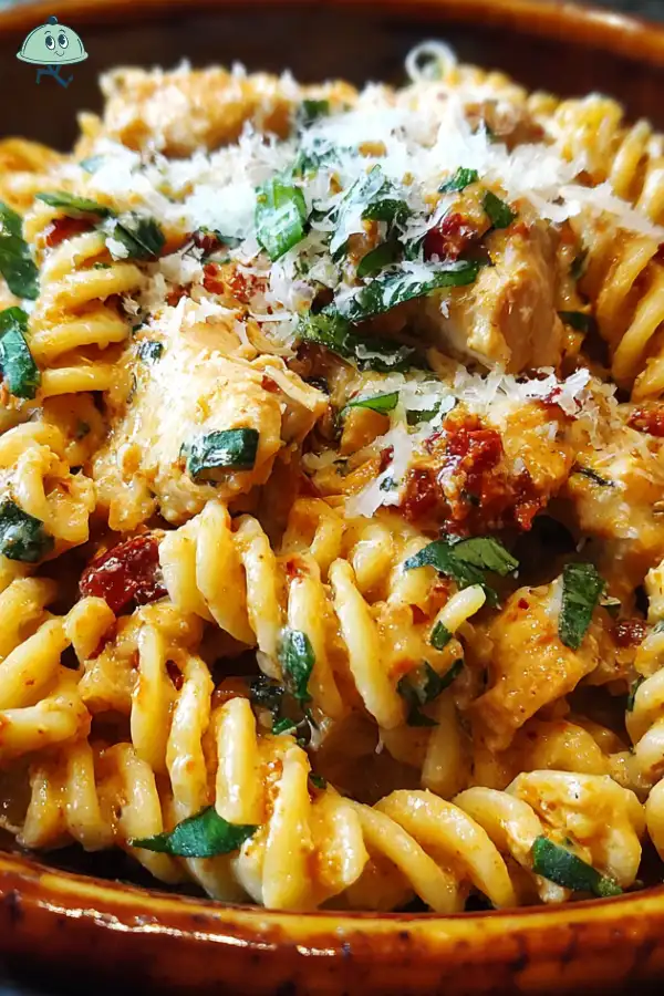 Creamy Sun-Dried Tomato Chicken Pasta Recipe is irresistible!