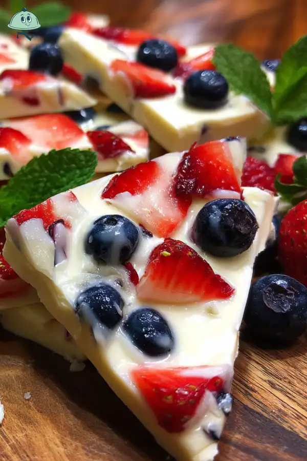Frozen Yogurt Bark with Berries A Refreshing Delight!