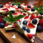 Frozen Yogurt Bark with Berries A Refreshing Delight!