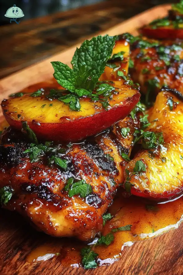 Grilled Peach and Honey Glazed Chicken is a must-try!