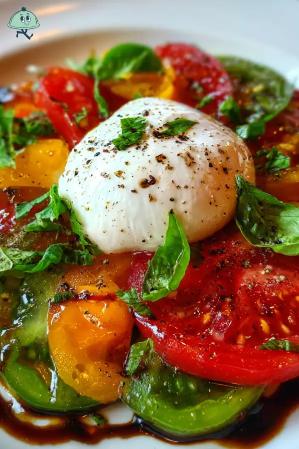 Heirloom Tomato Burrata Salad is a must-try delight!