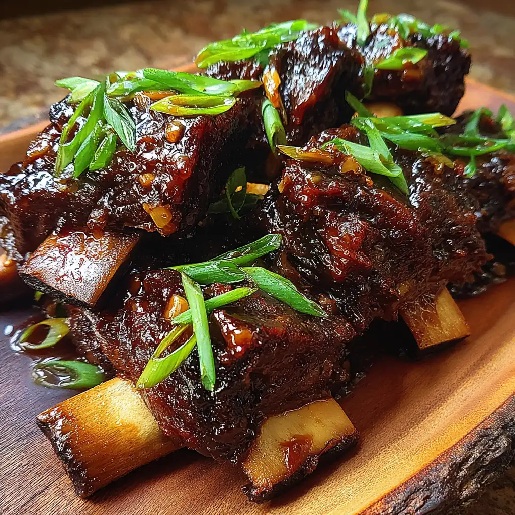 Honey Garlic Beef Short Ribs in a Slow Cooker delight!