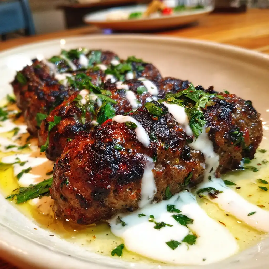 Juicy Beef Kofta with Yogurt Sauce Recipe A Must-Try!