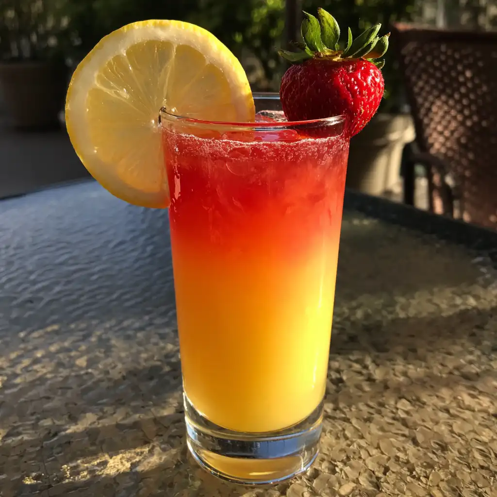 Layered Mango Strawberry Lemonade Recipe Refreshing Delight!