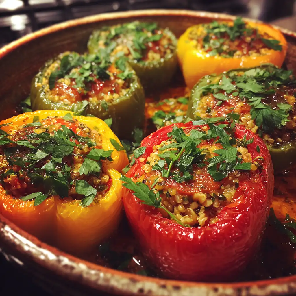 Mediterranean Stuffed Peppers Recipe A Flavorful Delight!