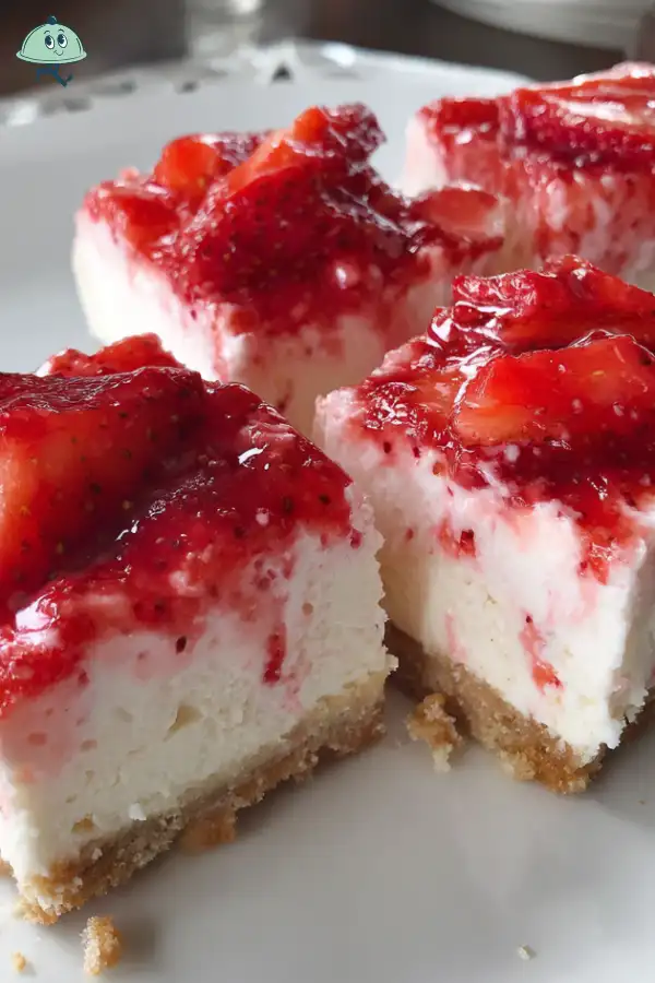 No-Bake Strawberry Cheesecake Bars Recipe is a must-try!