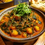 Spicy Chickpea & Spinach Curry is a must-try delight!
