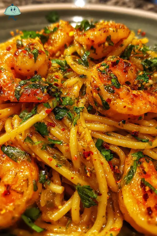 Spicy Shrimp Pasta with Chili Lime Butter delights your palate!