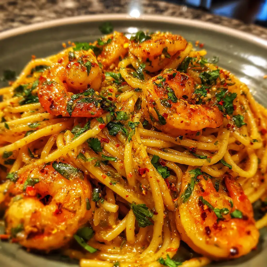 Spicy Shrimp Pasta with Chili Lime Butter delights your palate!