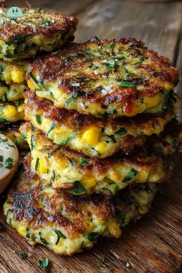 Zucchini Corn Fritters with Yogurt Dip Recipe A Must-Try!