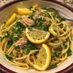 10-Minute Tuna Pasta with Lemon and Garlic is a must-try!