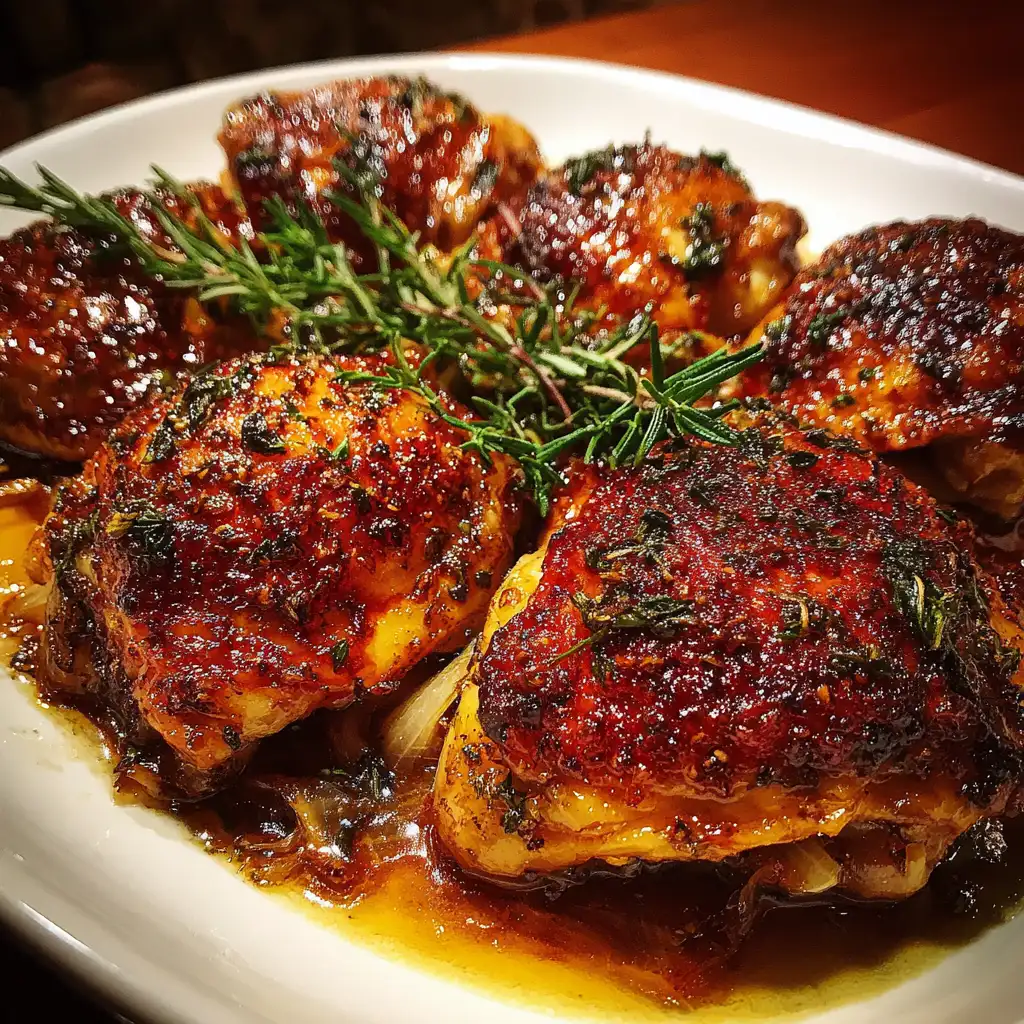 Apple Cider Braised Chicken Thighs Recipe