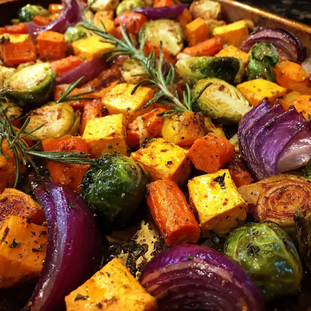 Autumn Veggie Sheet Pan Dinner Recipe