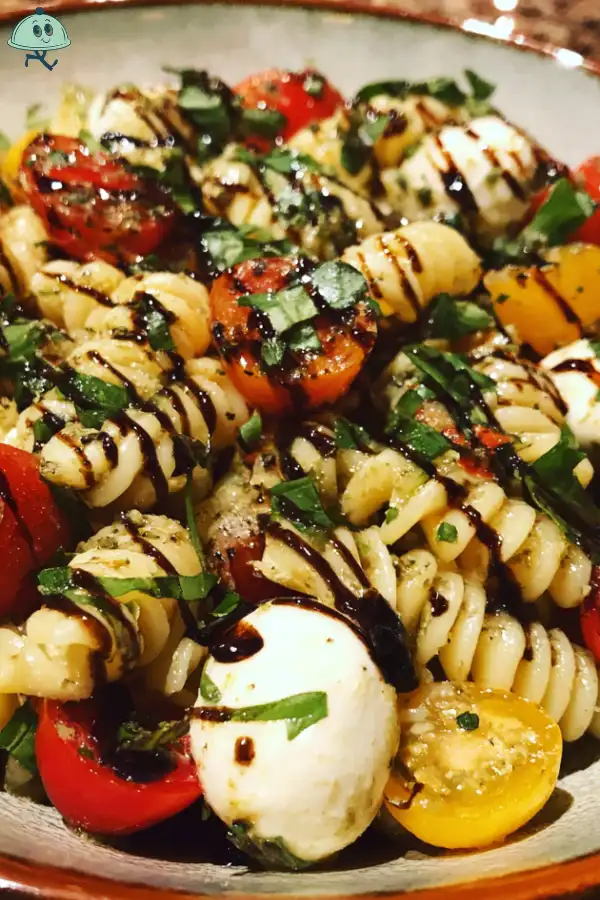 Caprese Pasta Salad with Balsamic Glaze Recipe
