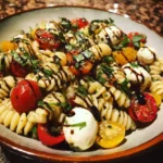 Caprese Pasta Salad with Balsamic Glaze Recipe