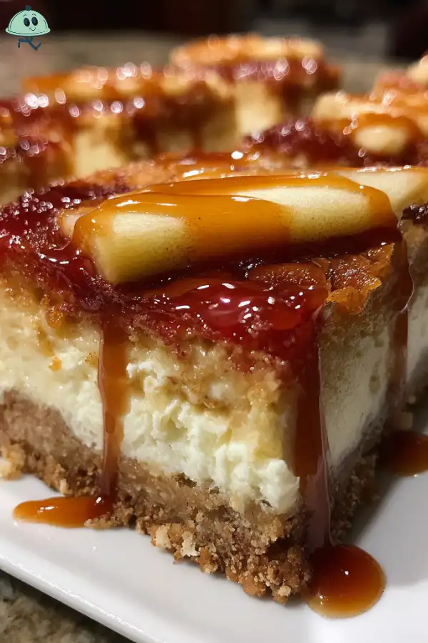 Caramel Apple Cheesecake Bars