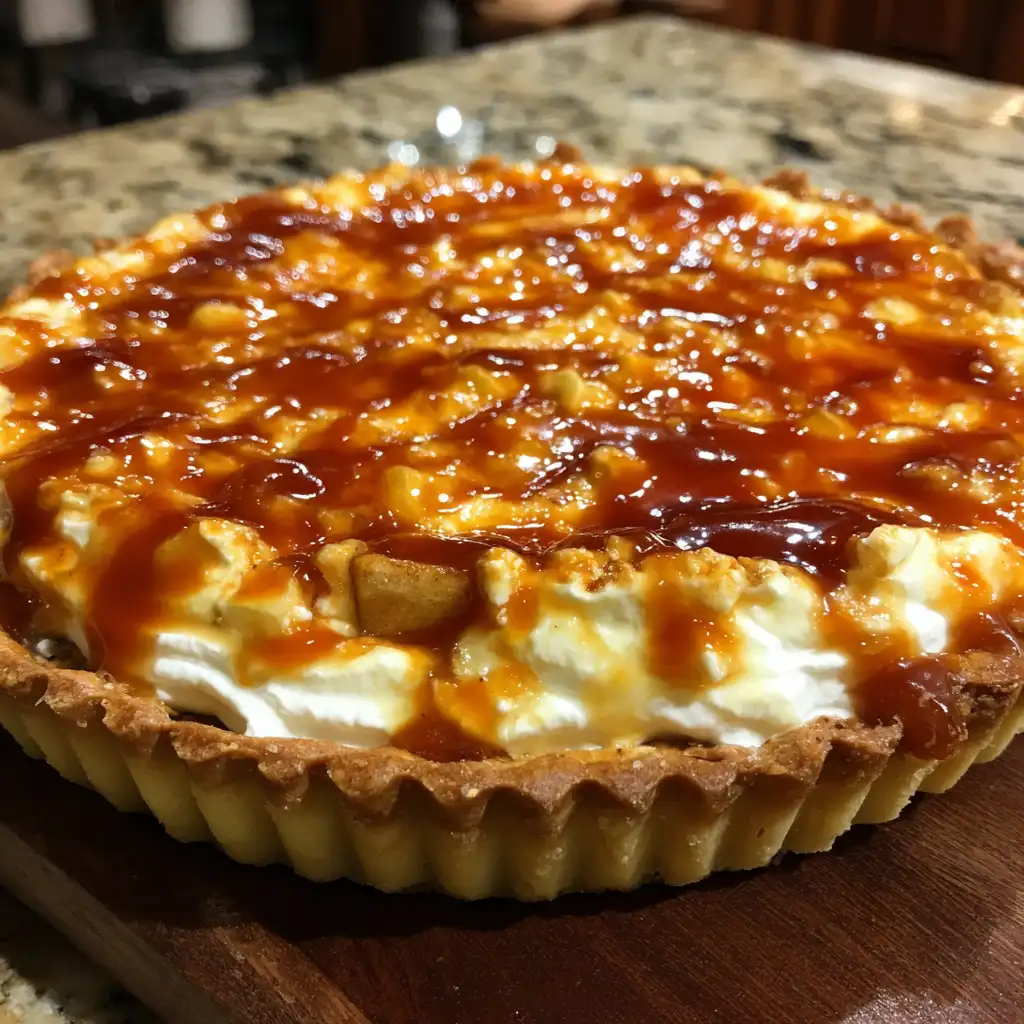 Caramel Apple Cheesecake Tart