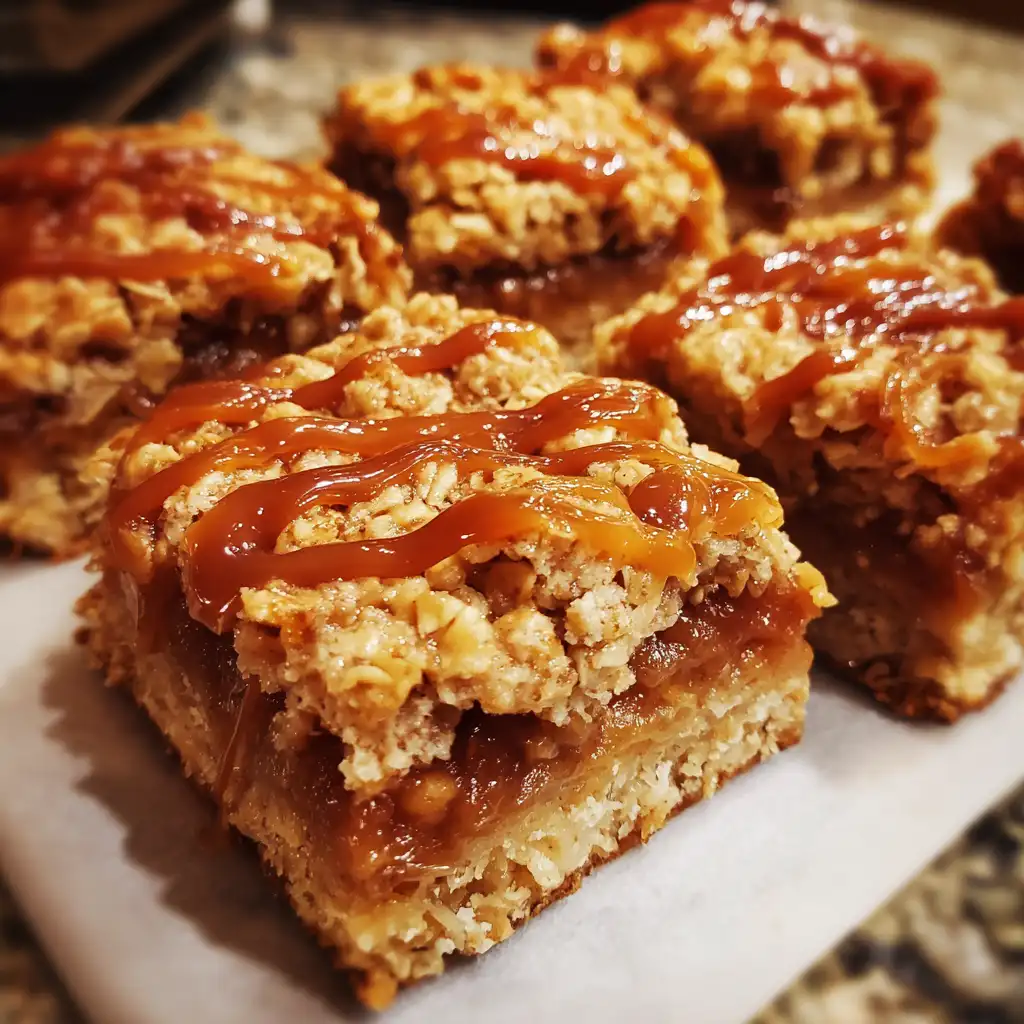 Caramel Apple Crisp Bars Recipe