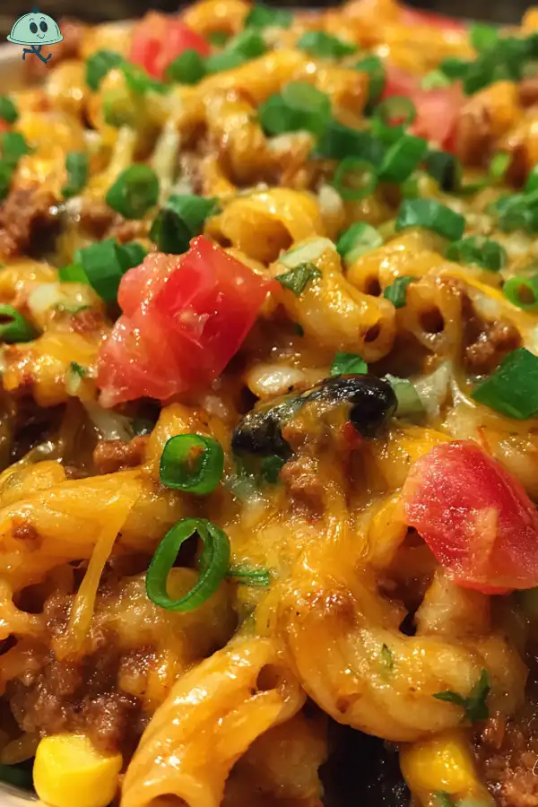 Cheesy beef taco pasta recipe