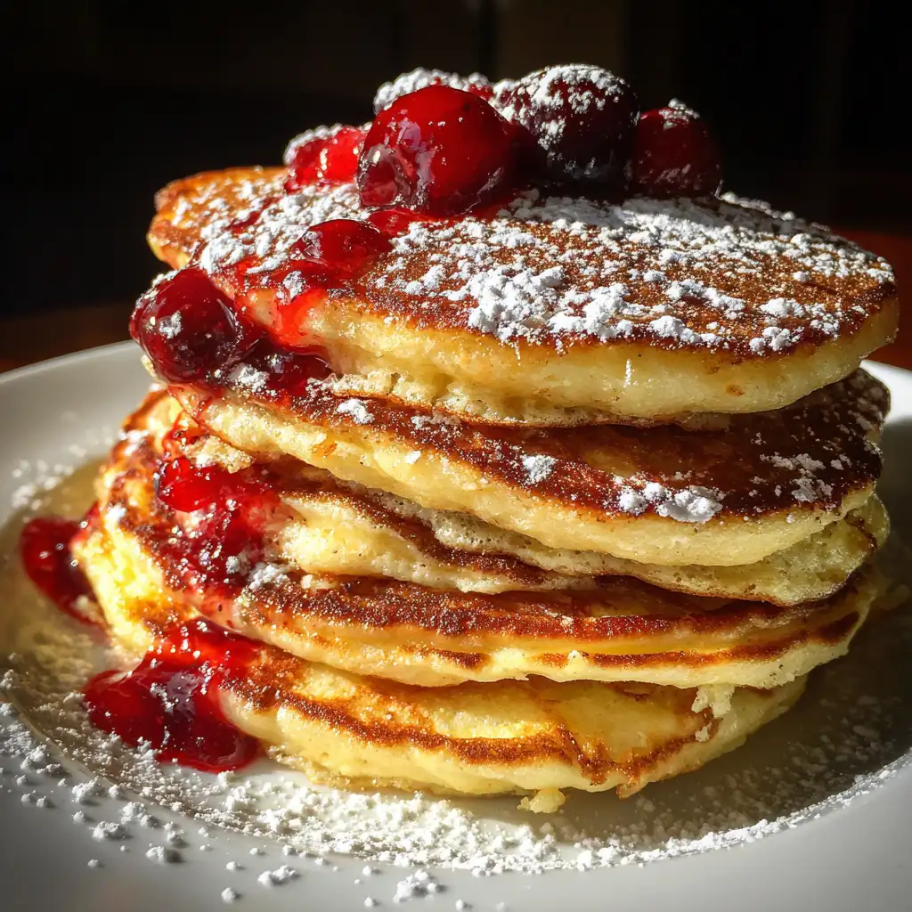 Cherry Ricotta Pancakes Recipe