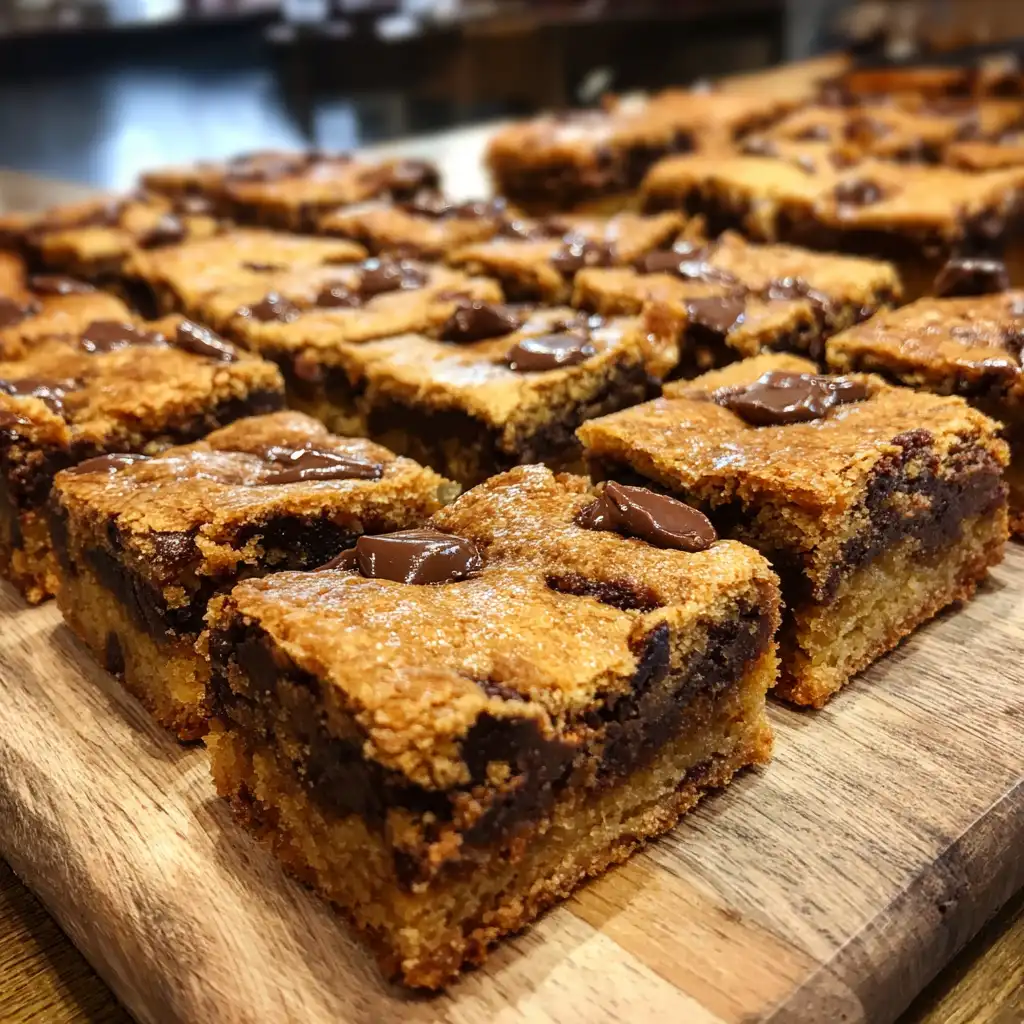 Chocolate Chip Tahini Blondies Recipe