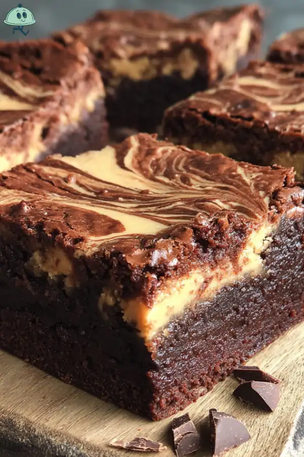 Chocolate Peanut Butter Swirl Brownies