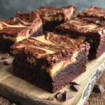 Chocolate Peanut Butter Swirl Brownies