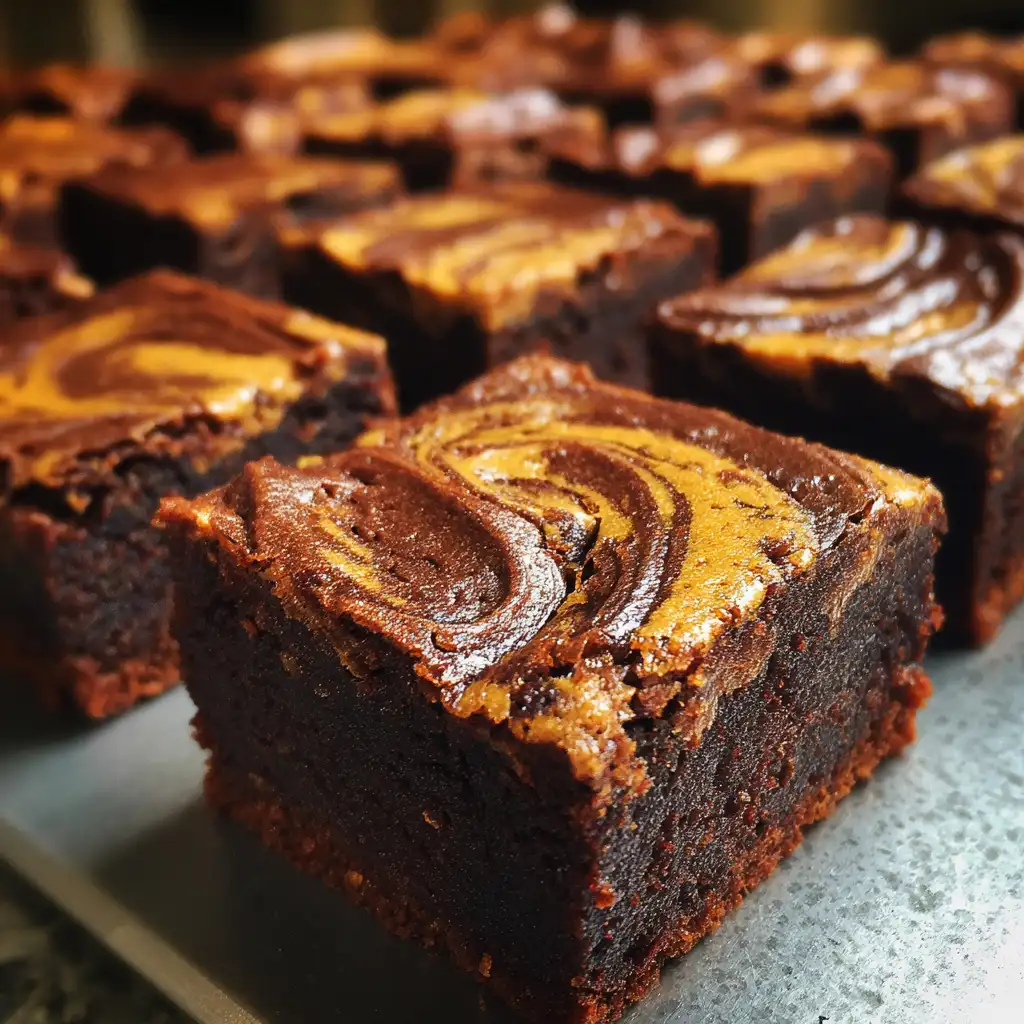 Chocolate Pumpkin Brownies