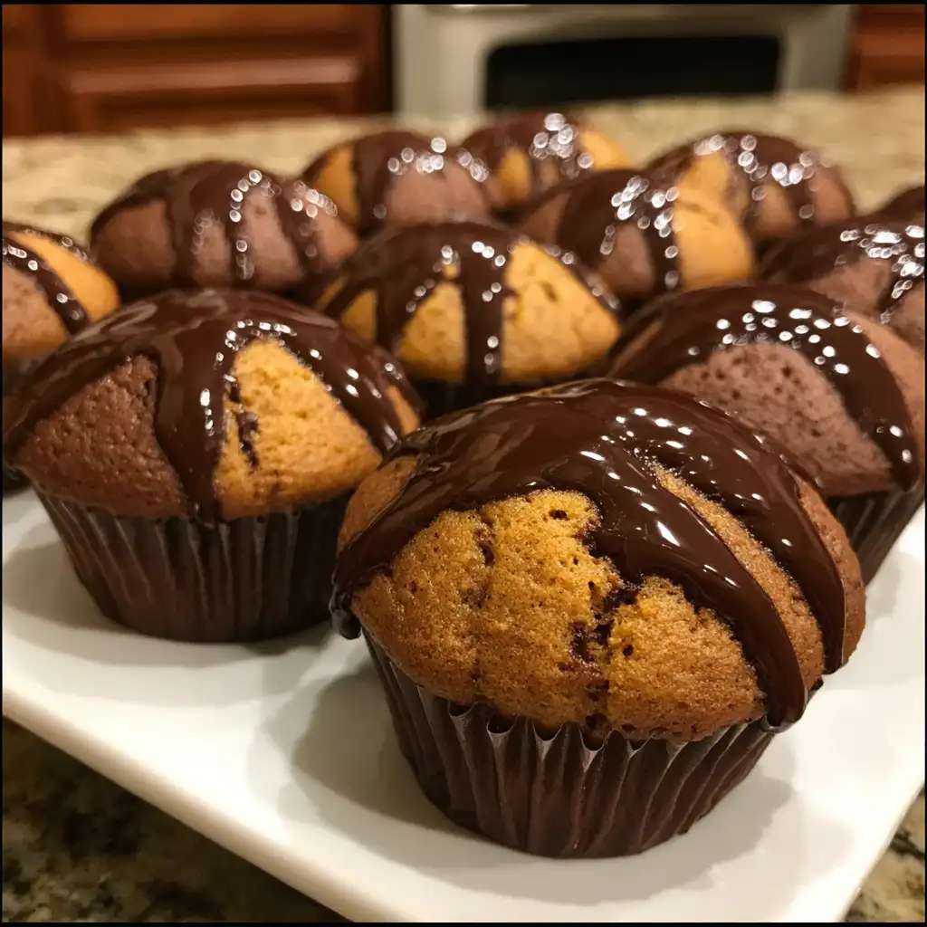 Chocolate Pumpkin Cupcakes Recipe