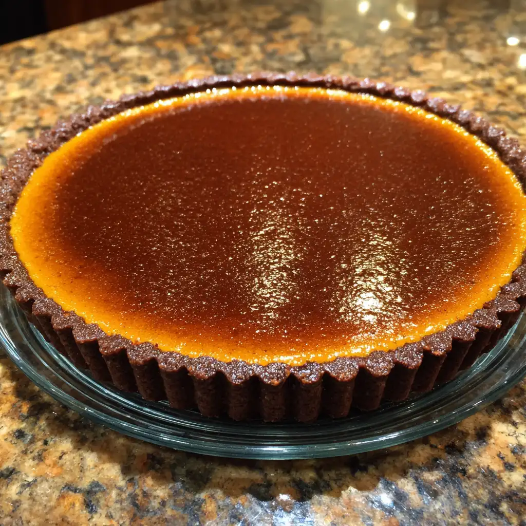 Chocolate Pumpkin Tart