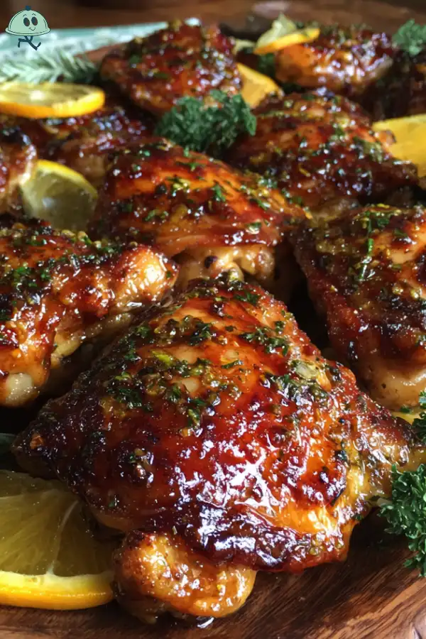 Citrus Herb Marinated Sticky Chicken Thighs will amaze you!