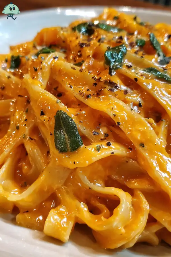 Creamy Pumpkin Alfredo Pasta Recipe