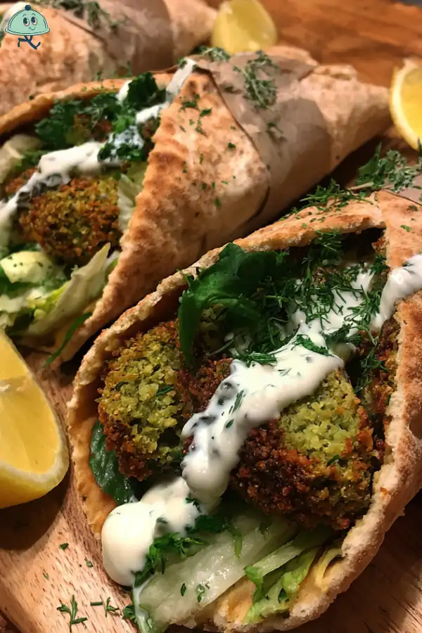 Crispy Falafel Pita Pockets with Yogurt Sauce are irresistible!