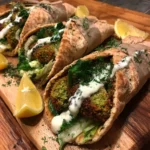 Crispy Falafel Pita Pockets with Yogurt Sauce are irresistible!