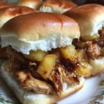 Hawaiian chicken sandwiches in a crock pot