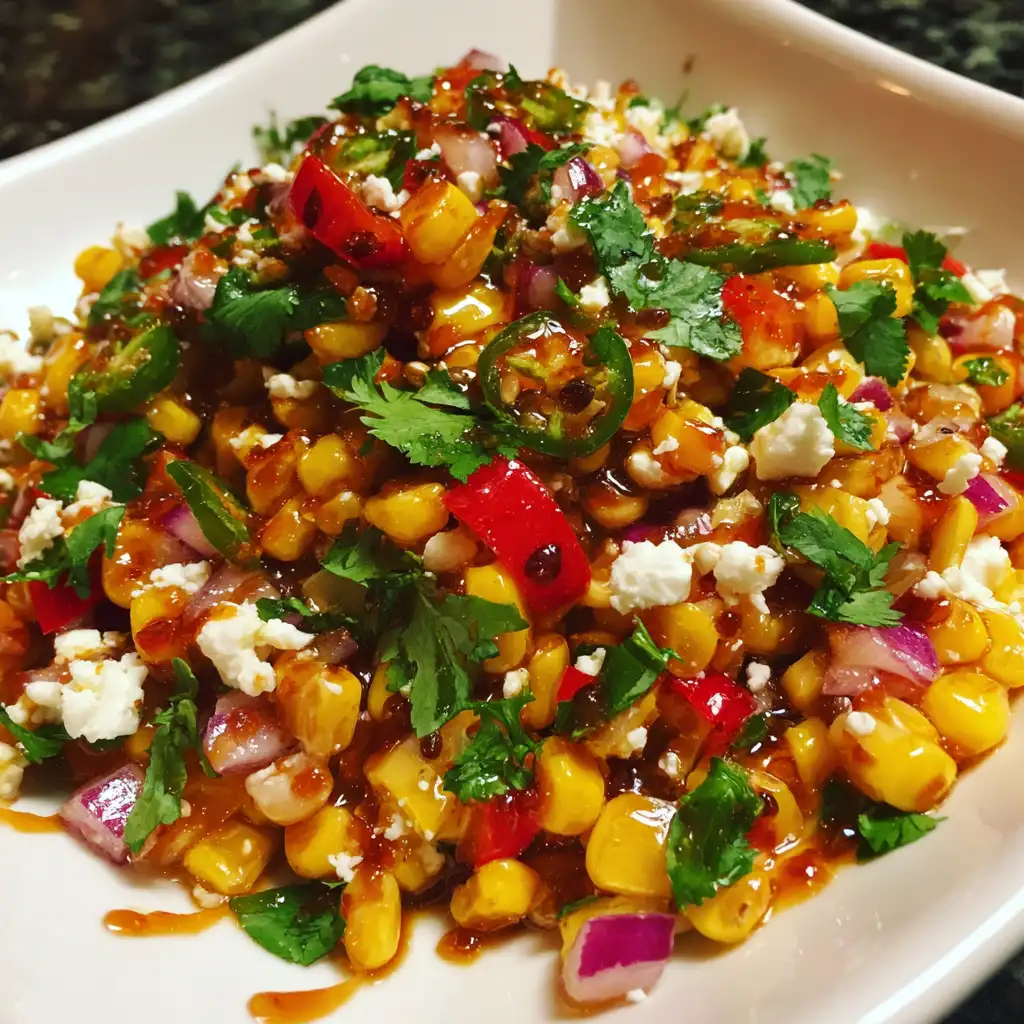 Hot Honey Corn Salad Recipe