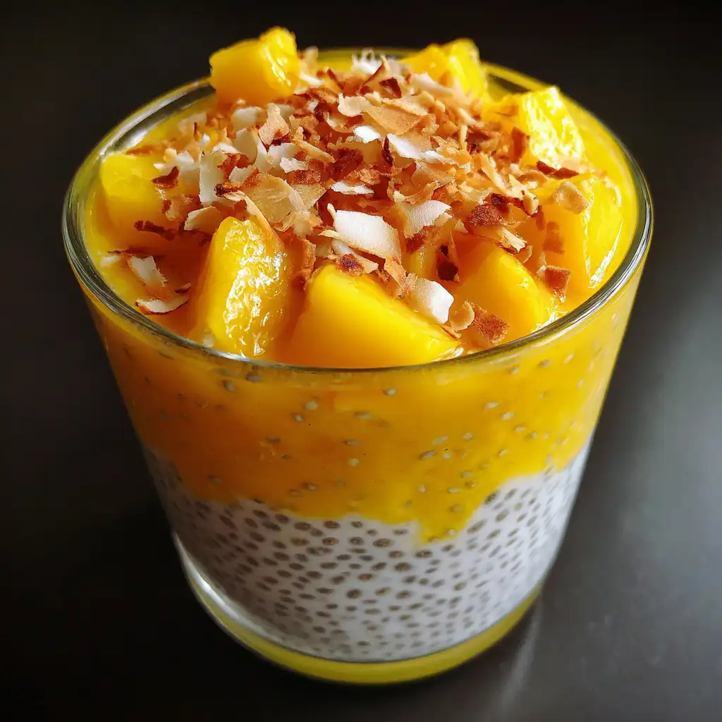 Mango Coconut Chia Pudding