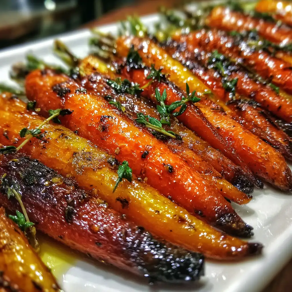 Maple Glazed Roasted Carrots