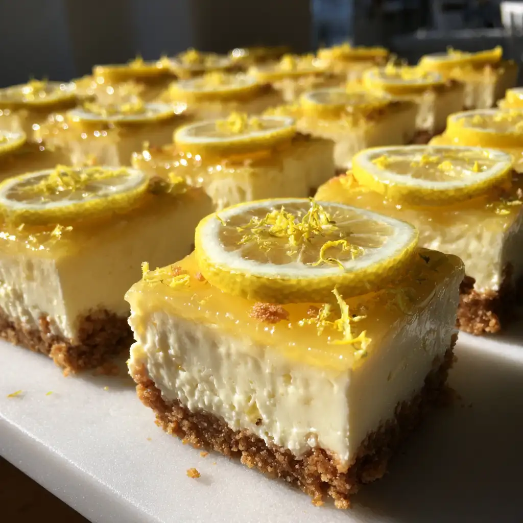No-Bake Lemon Cheesecake Bars Recipe that Everyone Loves!
