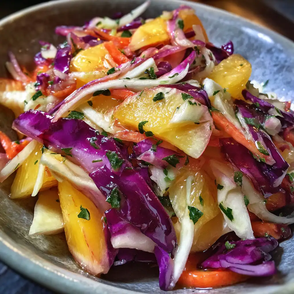 Peach Fennel Slaw Recipe