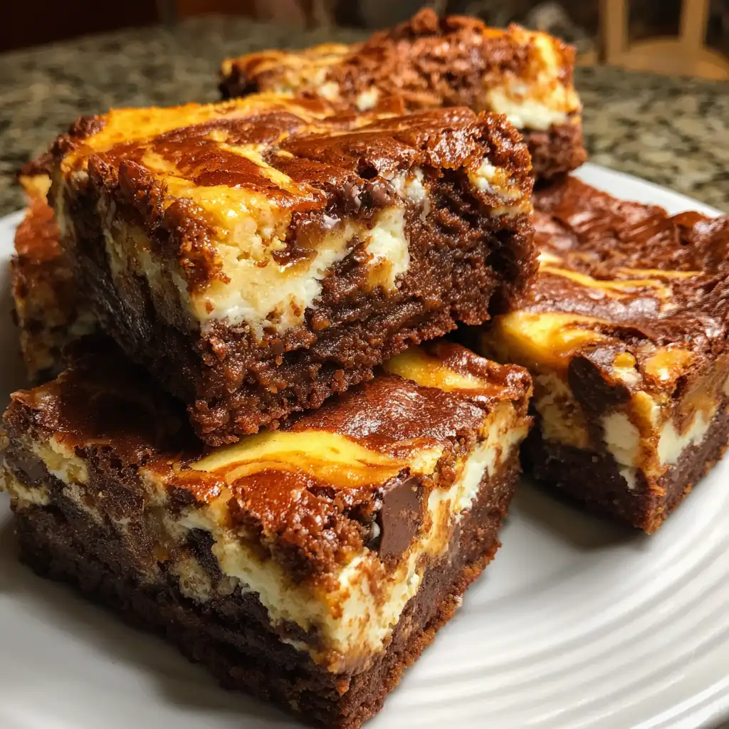 Pumpkin Cheesecake Brownies