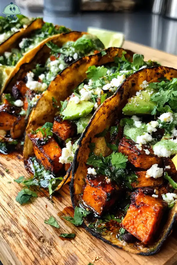 Roasted Sweet Potato Black Bean Tacos