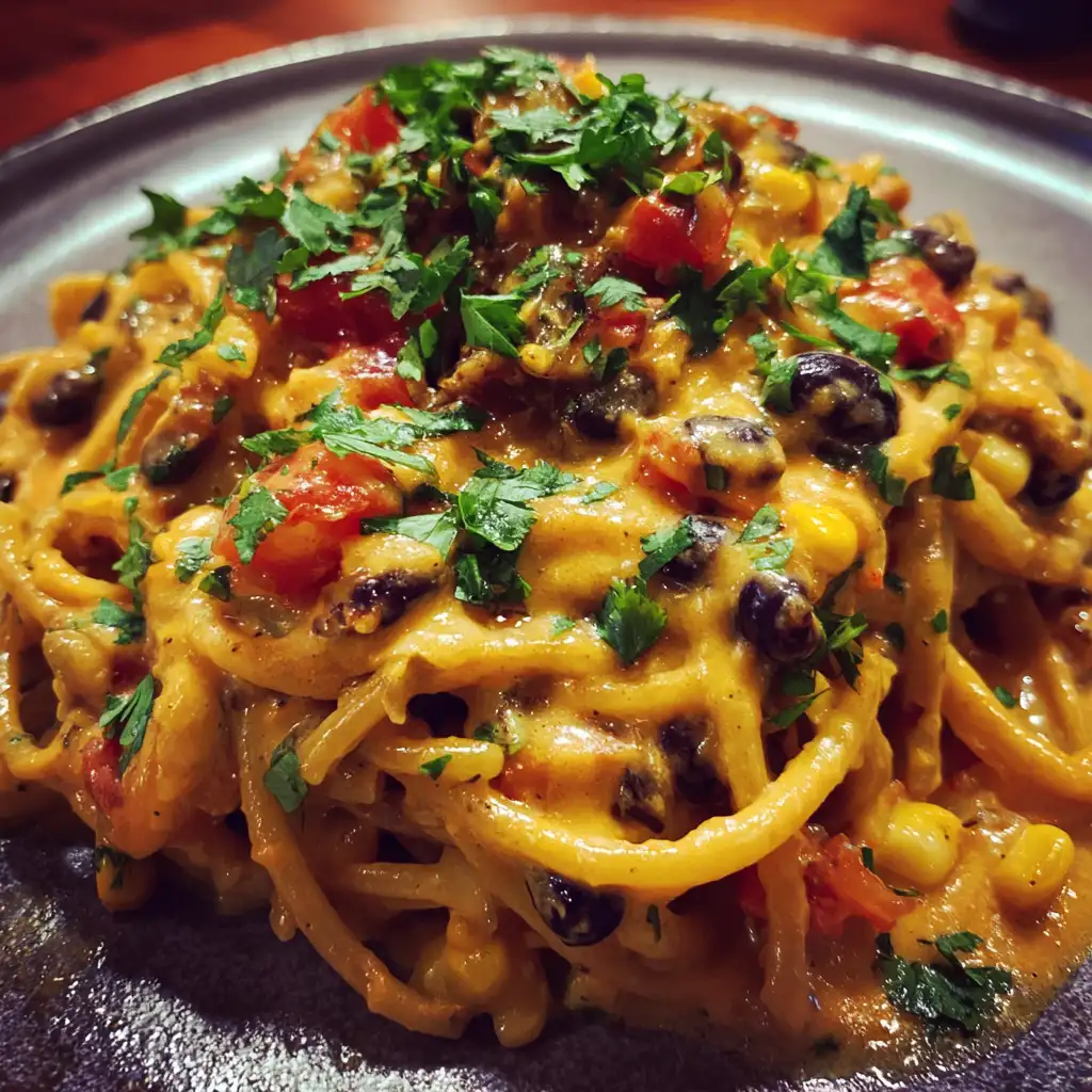 Spicy queso protein pasta