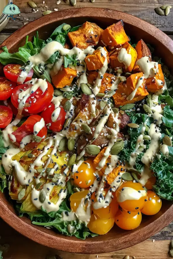 Vegan Buddha Bowl with Tahini Dressing Recipe