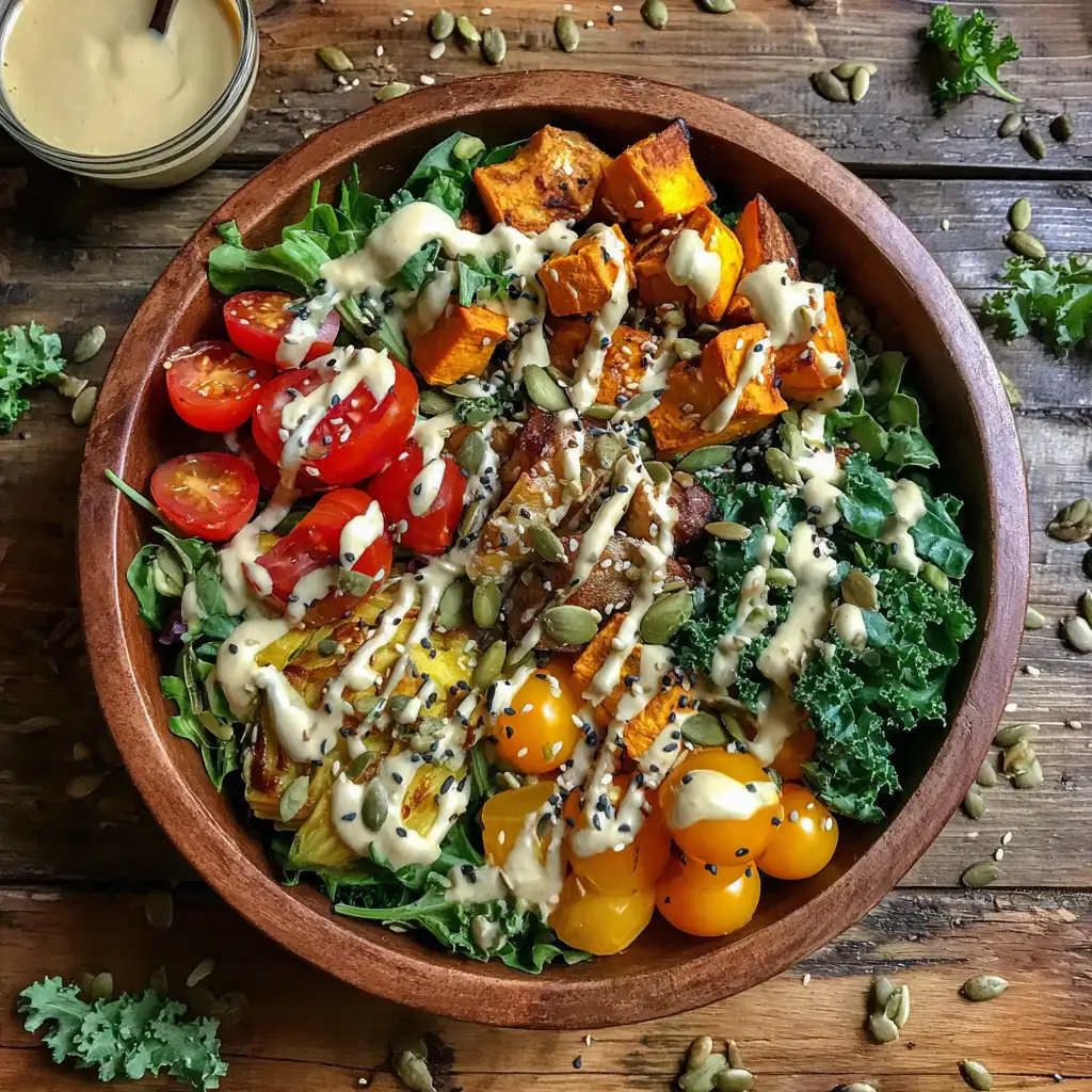 Vegan Buddha Bowl with Tahini Dressing Recipe